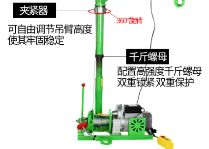 小型吊運(yùn)機(jī)的夾緊器配件有什么作用